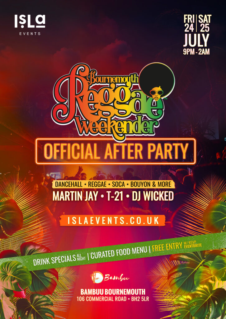 Bournemouth Reggae Weekender 2026 Official After Party